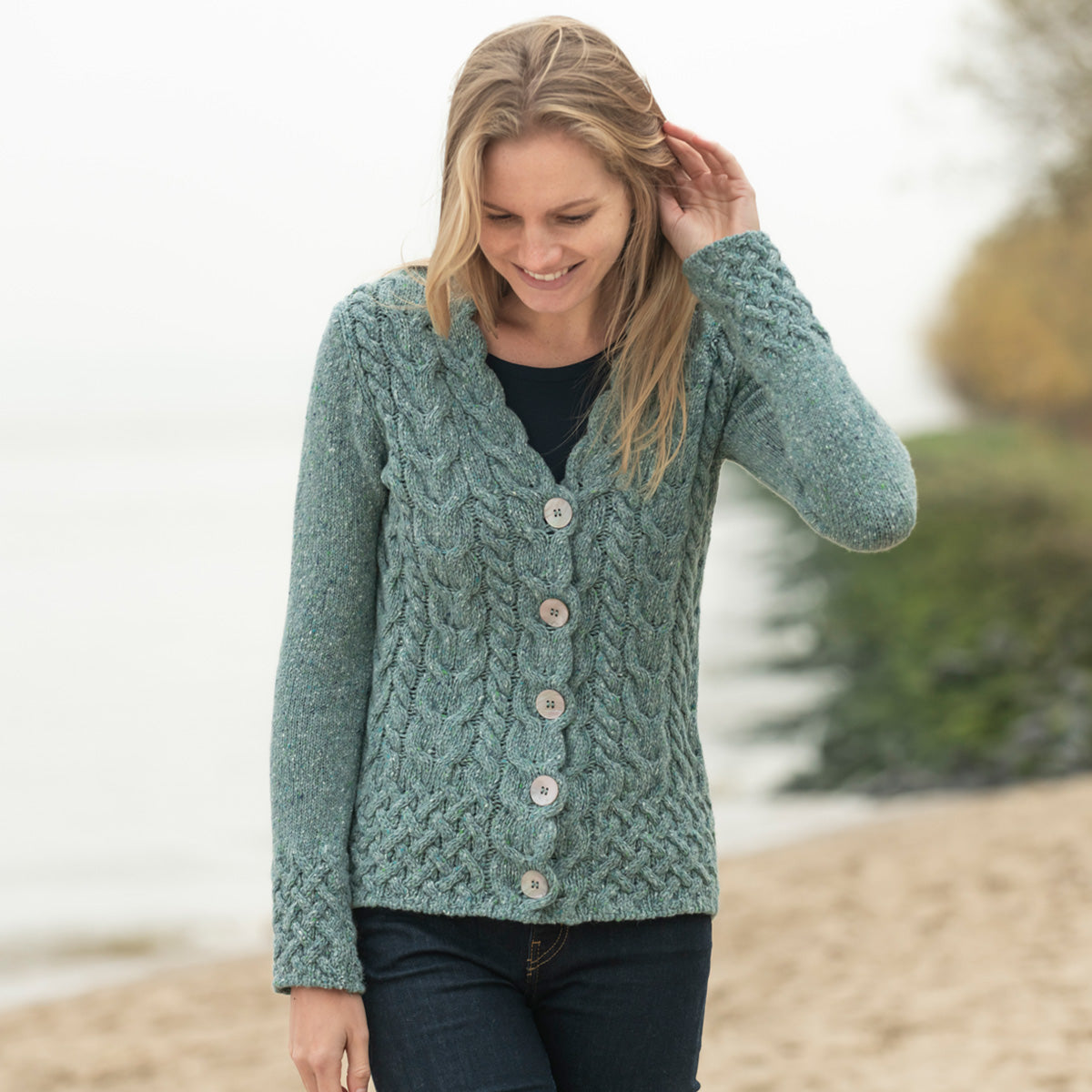 Irelandseye Strickjacke, Merinowolle mit Kaschmir – Die Wolldecke