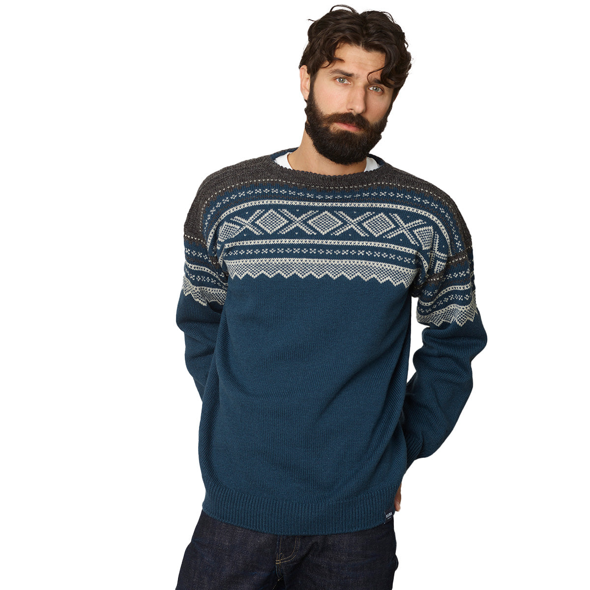 Norweger Pullover Strickpullover Mit Muster Herren Männer
