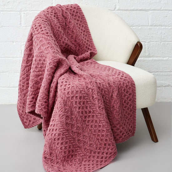 
                  
                    Strickdecke mit Zopfmuster
                  
                