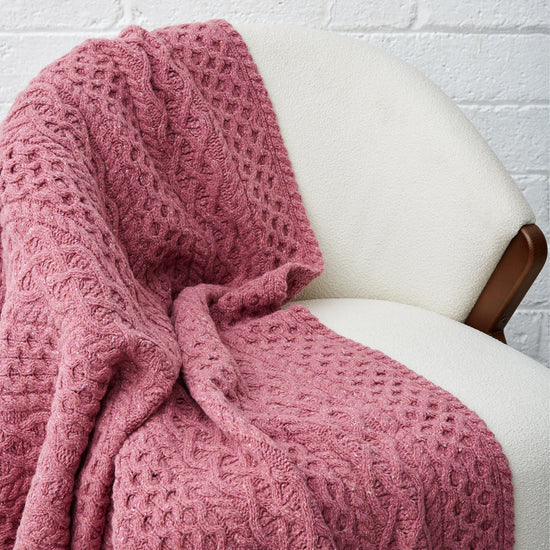 
                  
                    Strickdecke mit Zopfmuster
                  
                