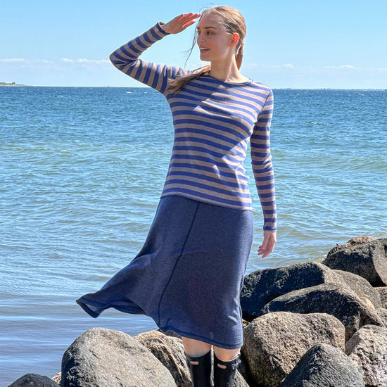 
                  
                    Streifen-Shirt aus 100% Bio-Baumwolle
                  
                