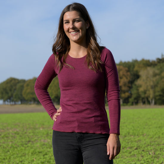 
                  
                    Langarm-Shirt, meliert
                  
                