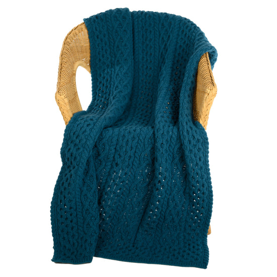 
                  
                    Strickdecke mit Zopfmuster
                  
                