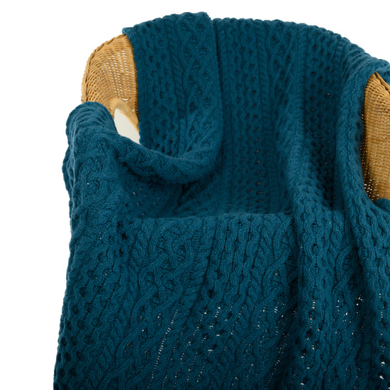 
                  
                    Strickdecke mit Zopfmuster
                  
                