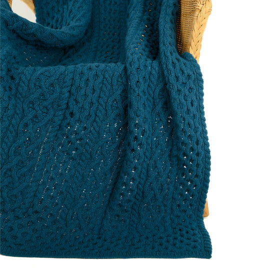 
                  
                    Strickdecke mit Zopfmuster
                  
                