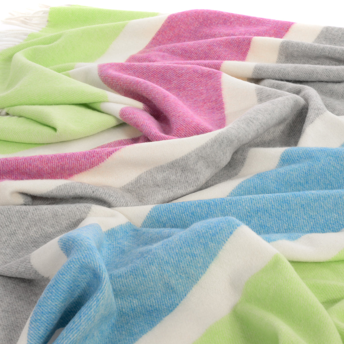 Leichtes Sommer-Wollplaid aus 100% Lammwolle
