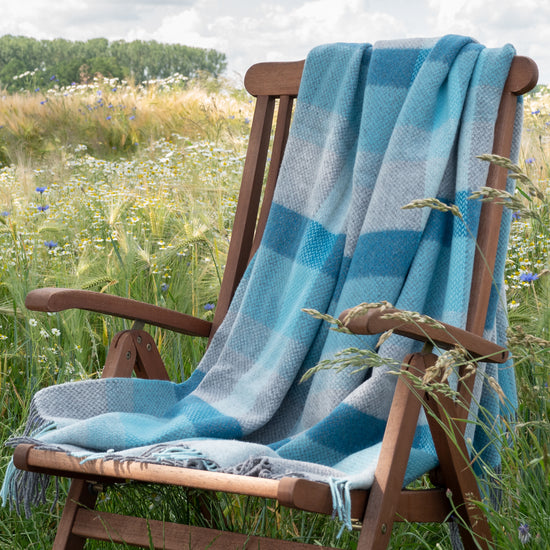 
                  
                    Kuscheldecke, grau/petrol/türkis
                  
                