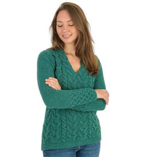 
                  
                    Zopfpullover, V-Ausschnitt
                  
                