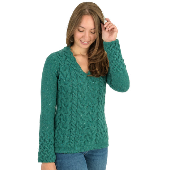 
                  
                    Zopfpullover, V-Ausschnitt
                  
                