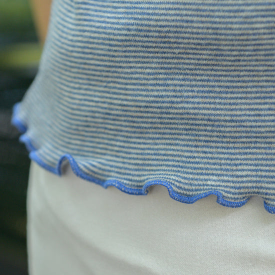 
                  
                    Geringeltes Top aus Bio-Baumwolle (kbA)
                  
                