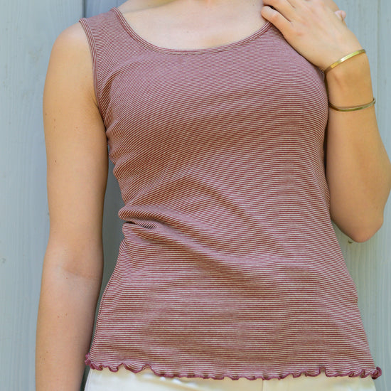 
                  
                    Geringeltes Top aus Bio-Baumwolle (kbA)
                  
                