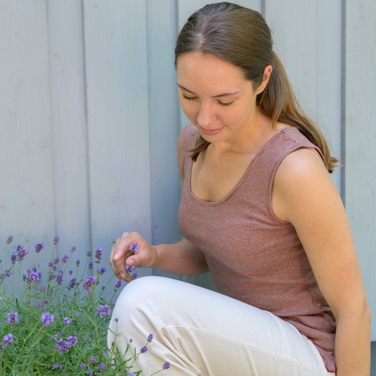 
                  
                    Geringeltes Top aus Bio-Baumwolle (kbA)
                  
                