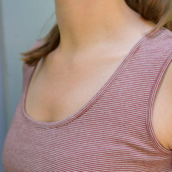 
                  
                    Geringeltes Top aus Bio-Baumwolle (kbA)
                  
                