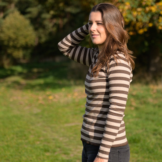 
                  
                    Streifen-Shirt aus 100% Bio-Baumwolle
                  
                