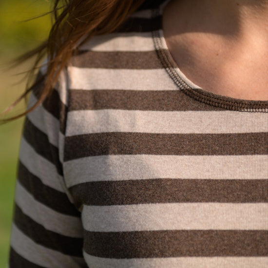 
                  
                    Streifen-Shirt aus 100% Bio-Baumwolle
                  
                