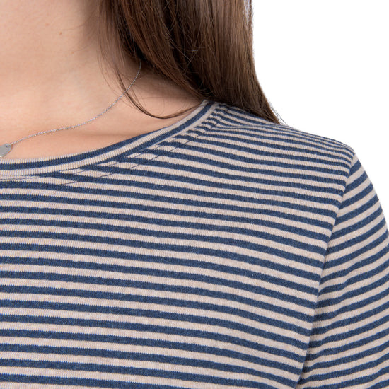 
                  
                    Geringeltes Kurzarm-Shirt aus Bio-Baumwolle
                  
                