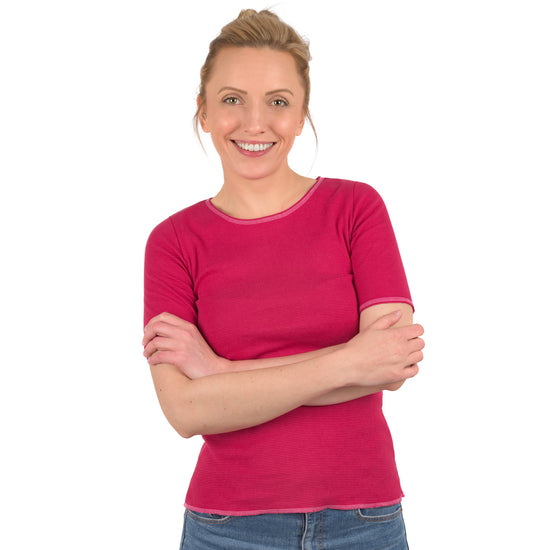 
                  
                    Kurzarmshirt aus 100% Bio-Baumwolle (kbA)
                  
                