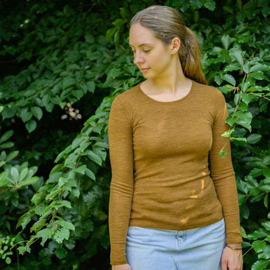 
                  
                    Langarm-Shirt, meliert
                  
                