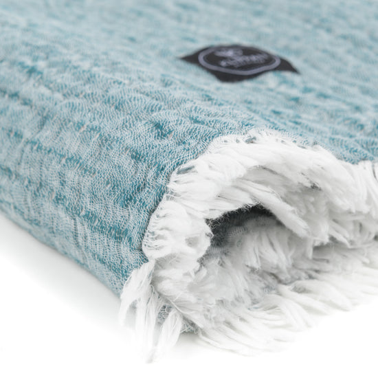 
                  
                    "MINI DUO" - Mini Decke aus Baumwolle und Leinen
                  
                