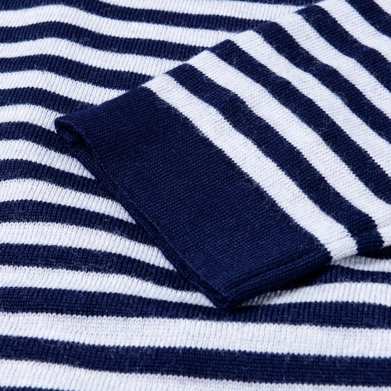 
                  
                    Feiner Langarm-Wollpullover aus Merinowolle
                  
                